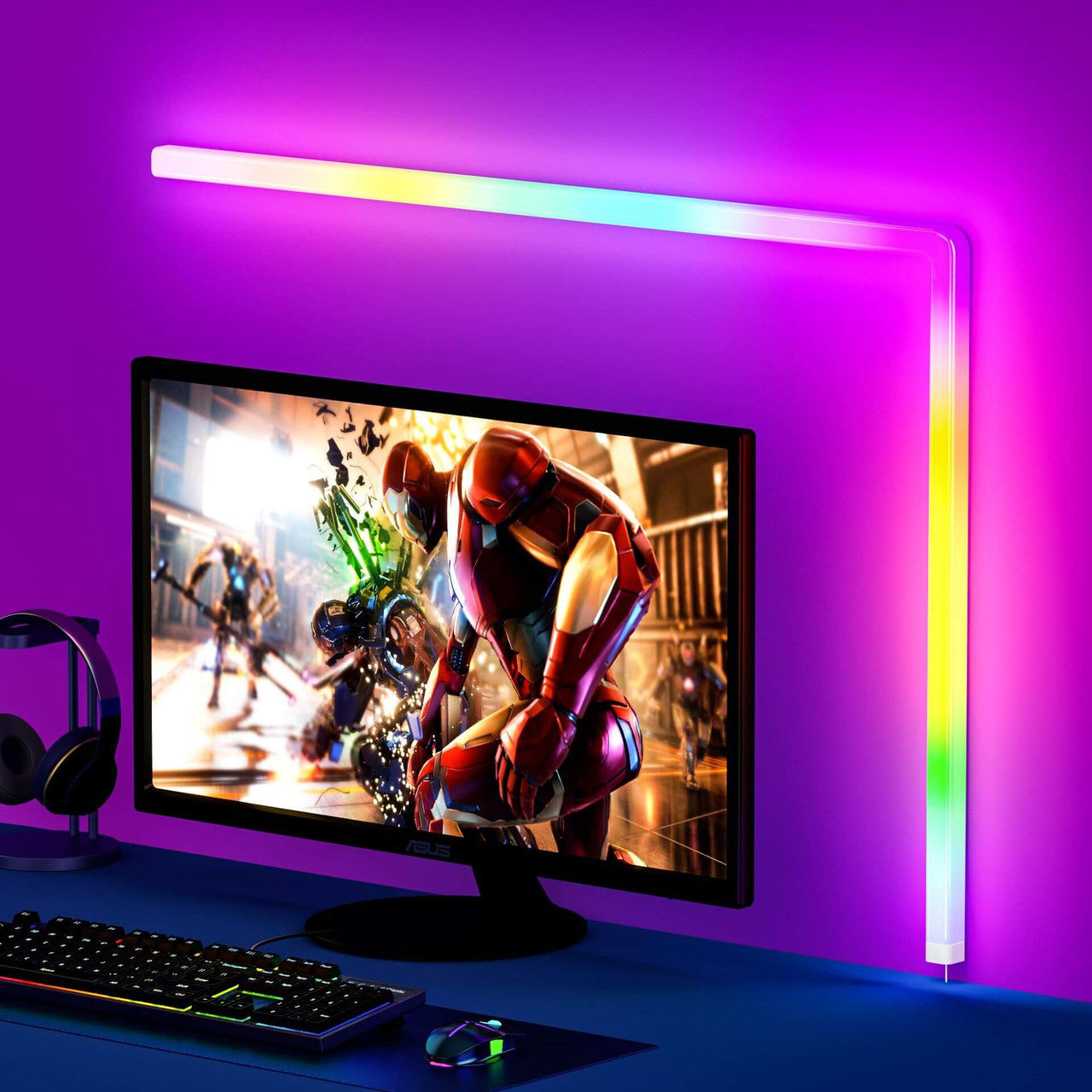 Glide Music Sync Smart LED Wall Light Bar - Buyrouth