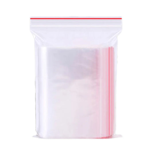 Resealable Zipper Clear Poly Bags (Pack of 100)