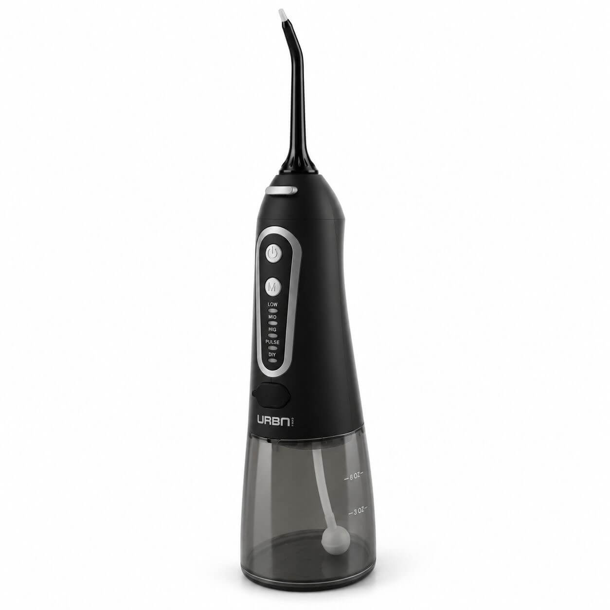 UrbnCare® Rechargeable Water Flosser Full Oral Teeth Cleaner – Black