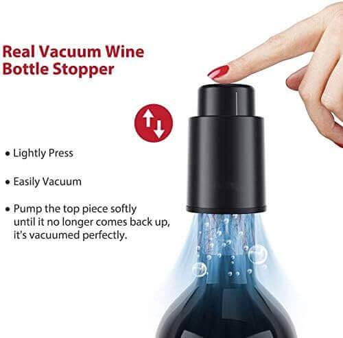 Wine Bottle Stopper with Date Preserver