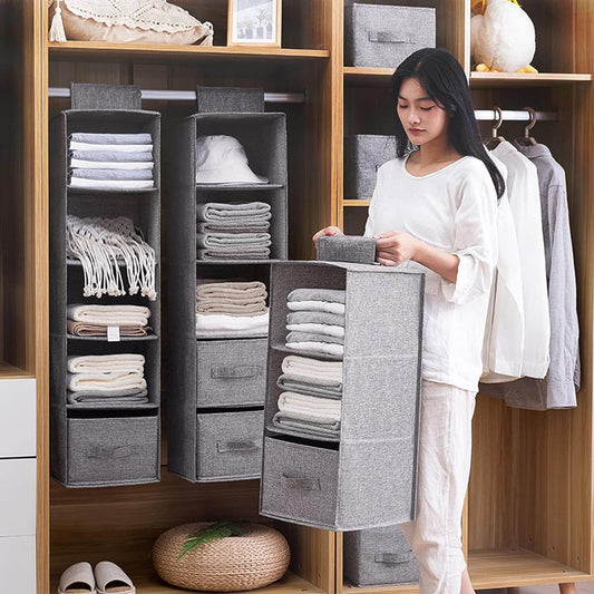 Hanging Shelf Wardrobe Organizer