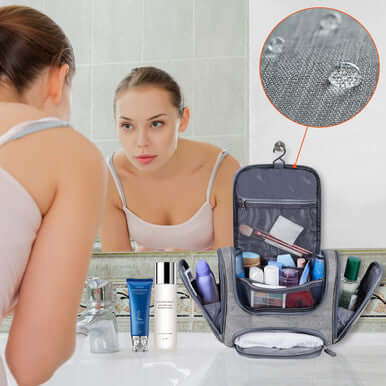 Travel Toiletry Bag with Hanging Hook
