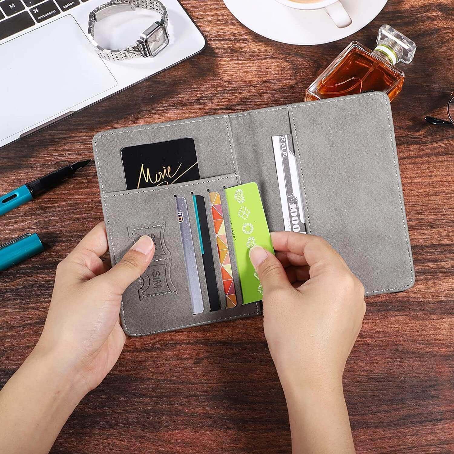 PU Leather Passport Travel Holder