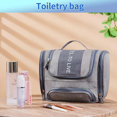 Travel Toiletry Bag with Hanging Hook