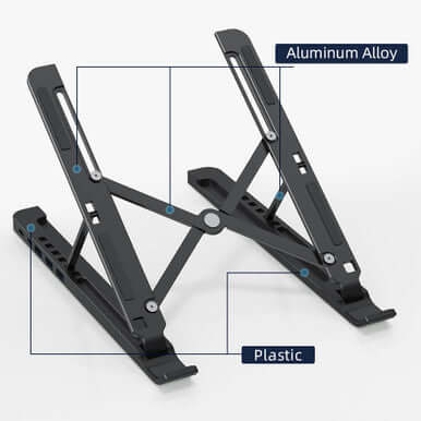 Portable Folding Laptop Stand with USB C Docking Station