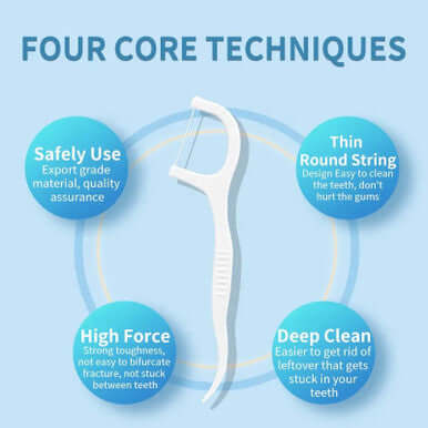 Dental Oral String Floss Picks