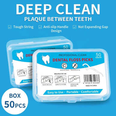 Dental Oral String Floss Picks