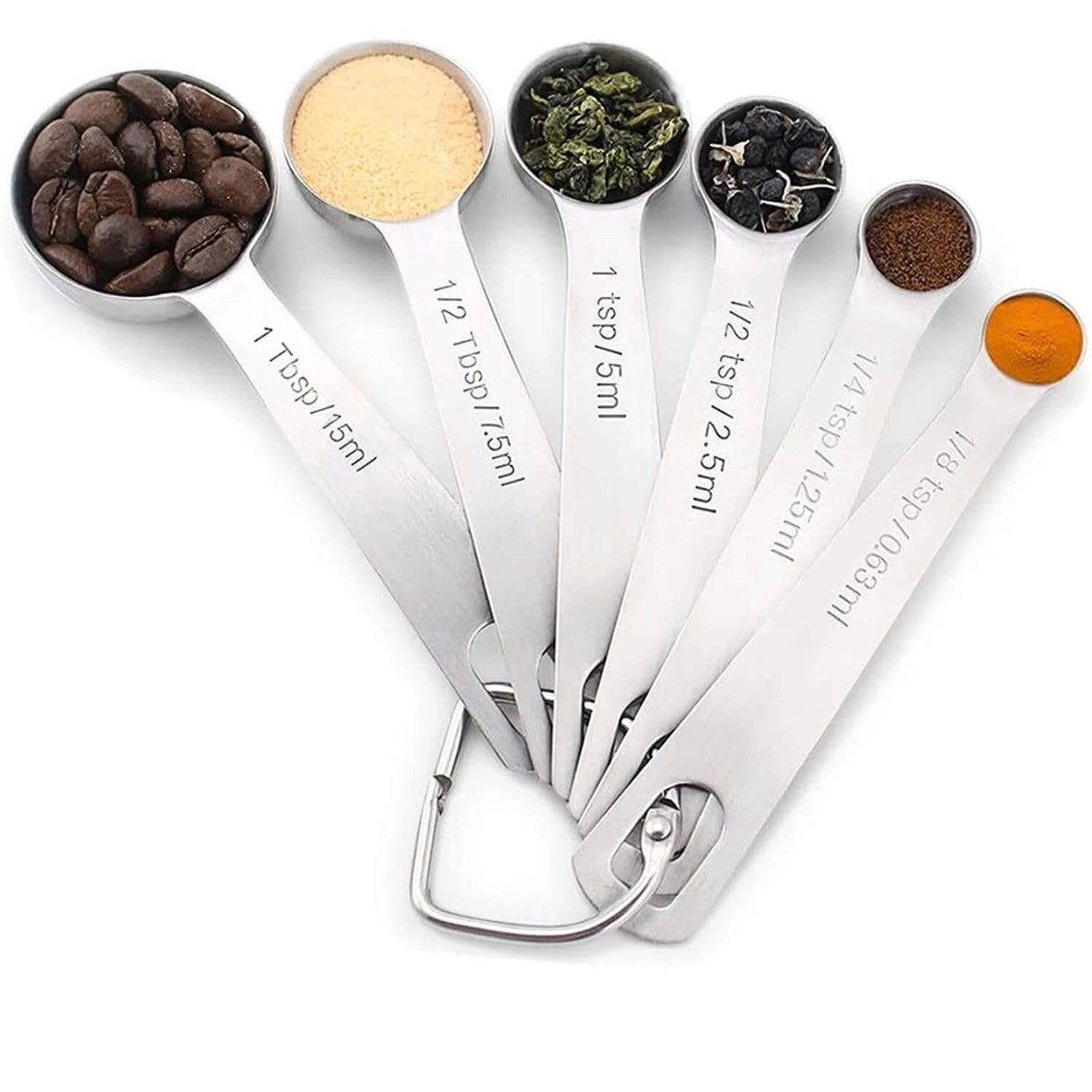 Stainless Steel Metal Measuring Spoons - Buyrouth