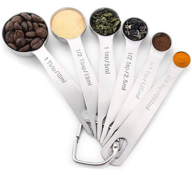 Stainless Steel Metal Measuring Spoons - Buyrouth