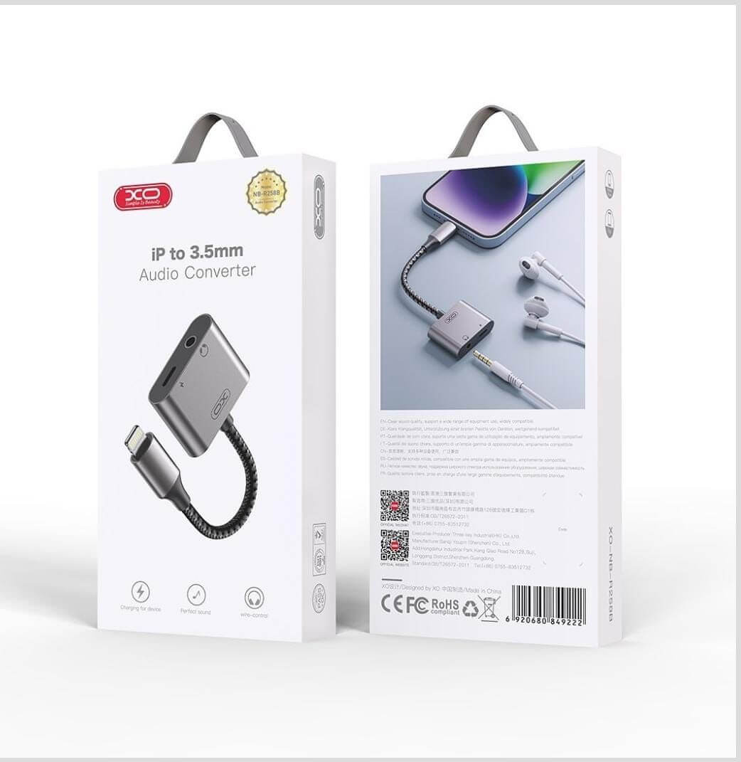 XO Lightning Audio Cable and Charger #R258B