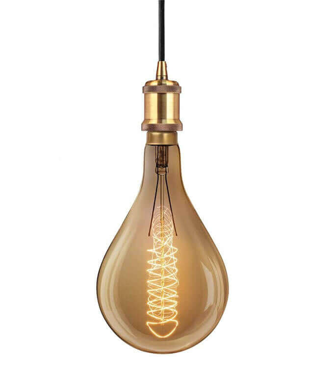 Oversized LED Filament Dimmable Amber Light Bulb #PS52