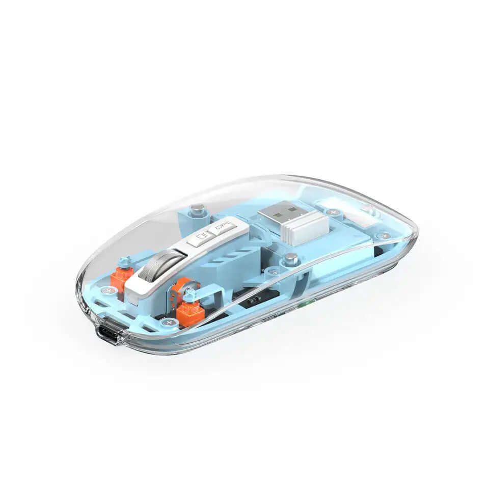 Wiwu Rechargeable Transparent Wireless Mouse - Buyrouth