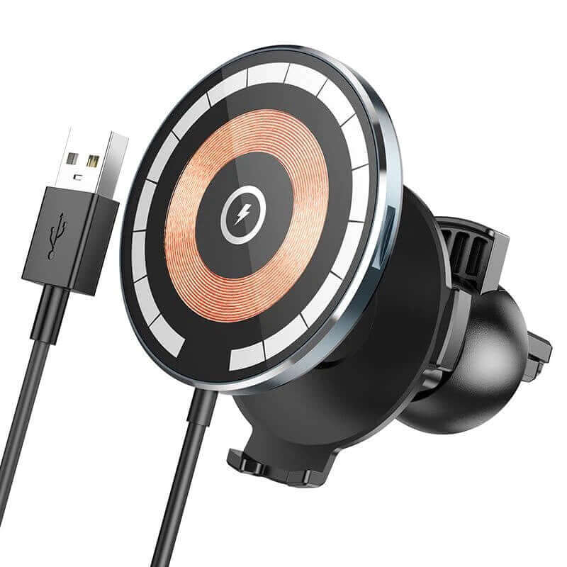 Hoco 15W MagSafe Magnetic Wireless Charging Car Holder Mount #CW42 - Buyrouth