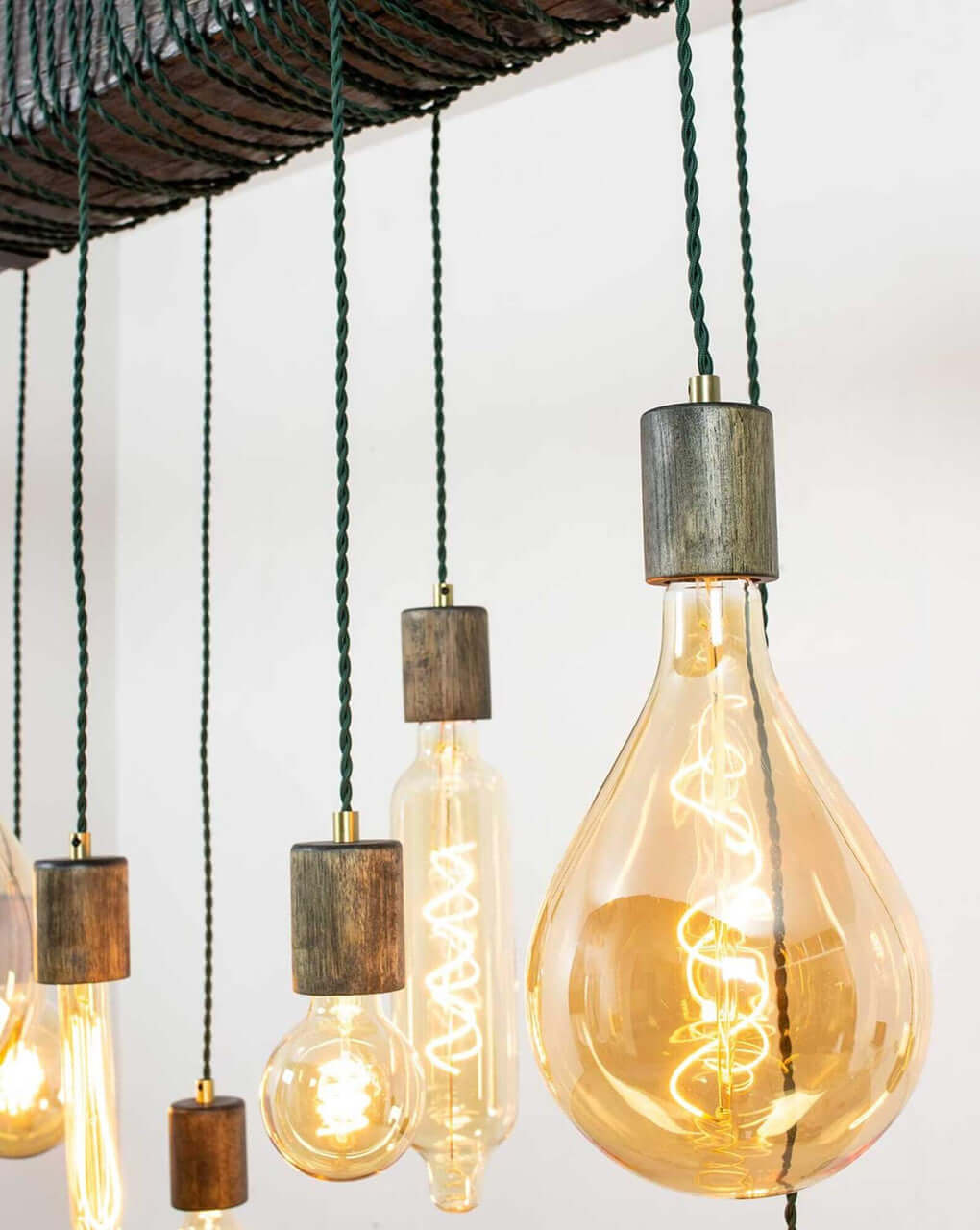 Oversized LED Filament Dimmable Amber Light Bulb #PS52