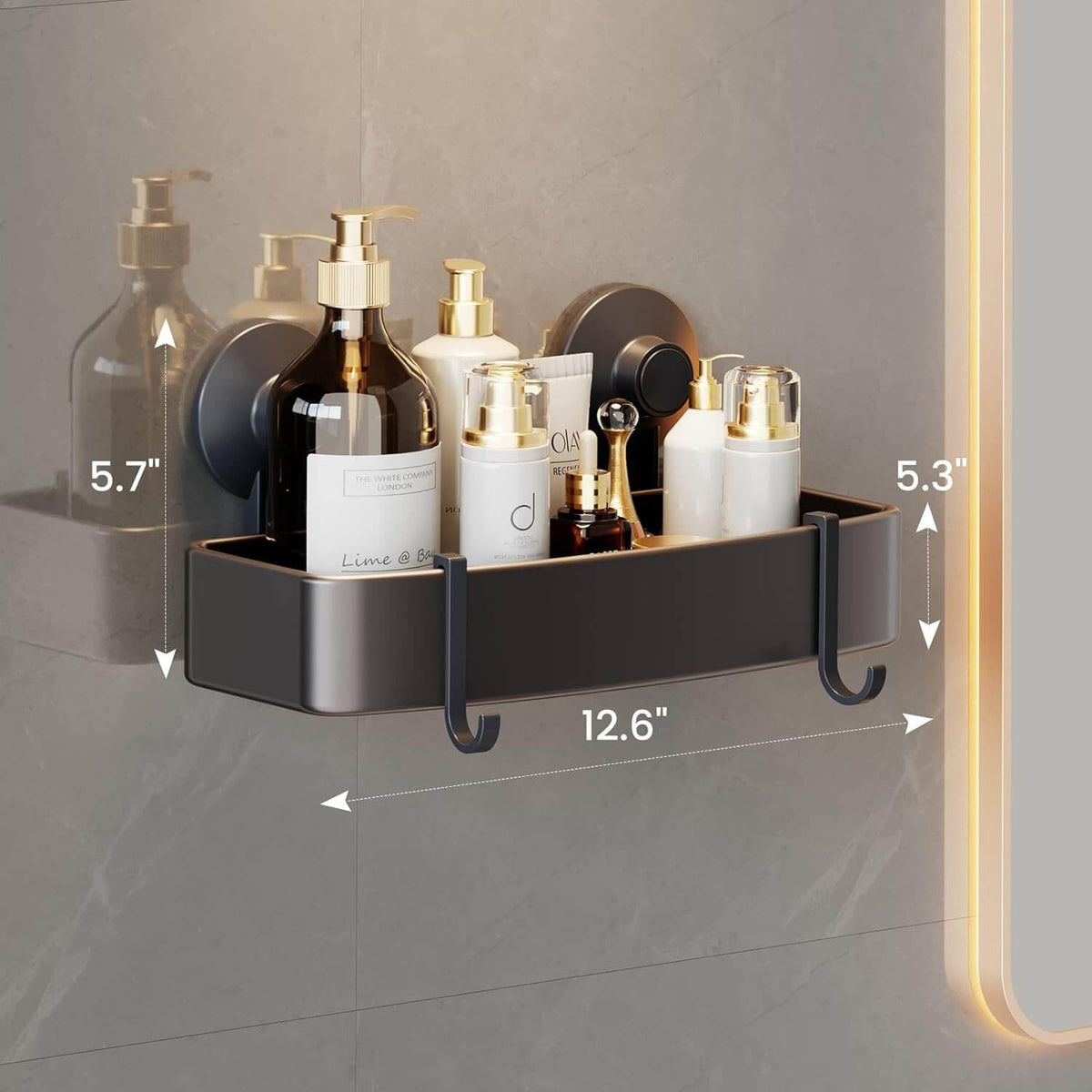 TAILI Space3.0 Shower Organizer with Suction #AWW072 – view 5