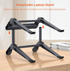 Multifunctional Laptop Stand with 6-in-1 Docking Station #C19U