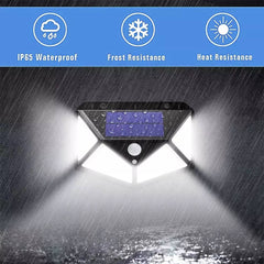 100 LED Solar Motion Sensor Waterproof Light - Buyrouth