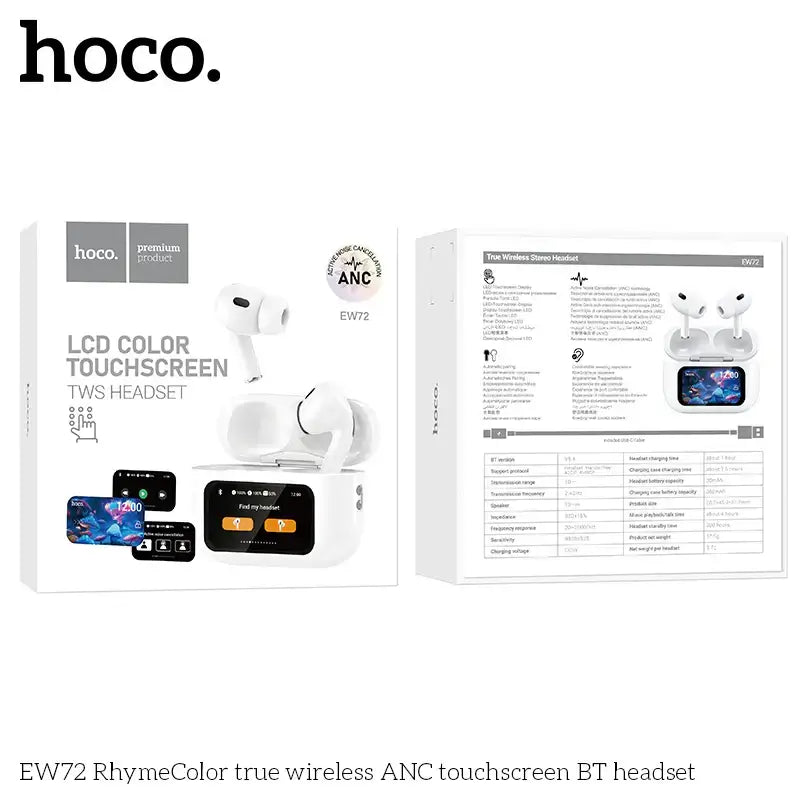 Hoco ANC TWS Earbuds with HD Display #EW72