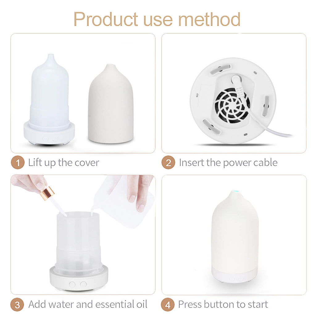 Nordic Ceramic Essential Oil Aroma Diffuser – view 16