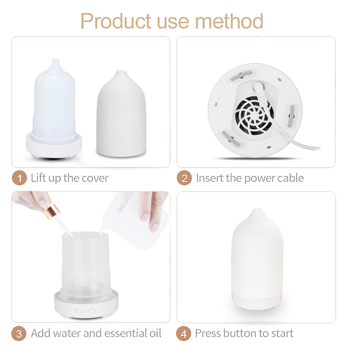 Nordic Ceramic Essential Oil Aroma Diffuser – view 16