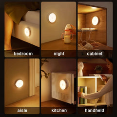 Rechargeable Round Motion Sensor 3 Mode Light