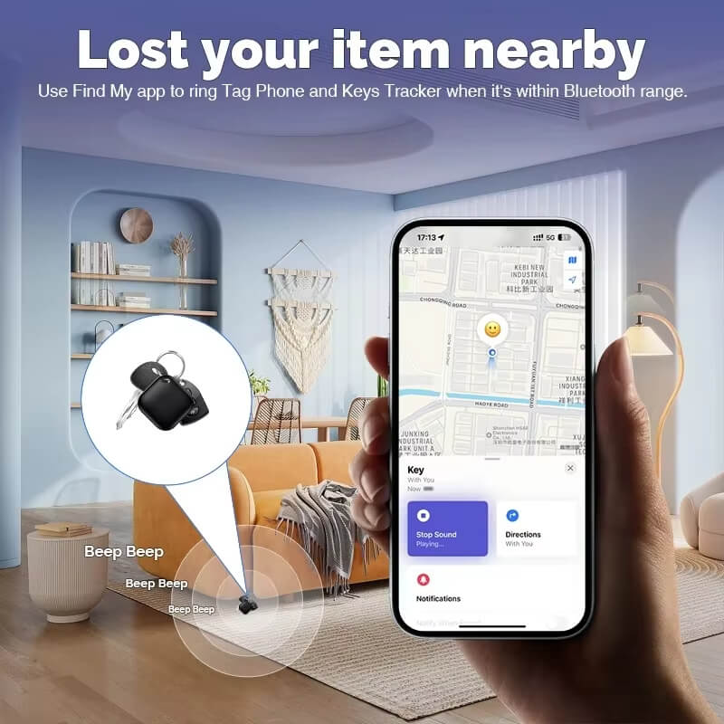 Loshall Key Ring Bluetooth Tracking Device for Android #S10 – view 6