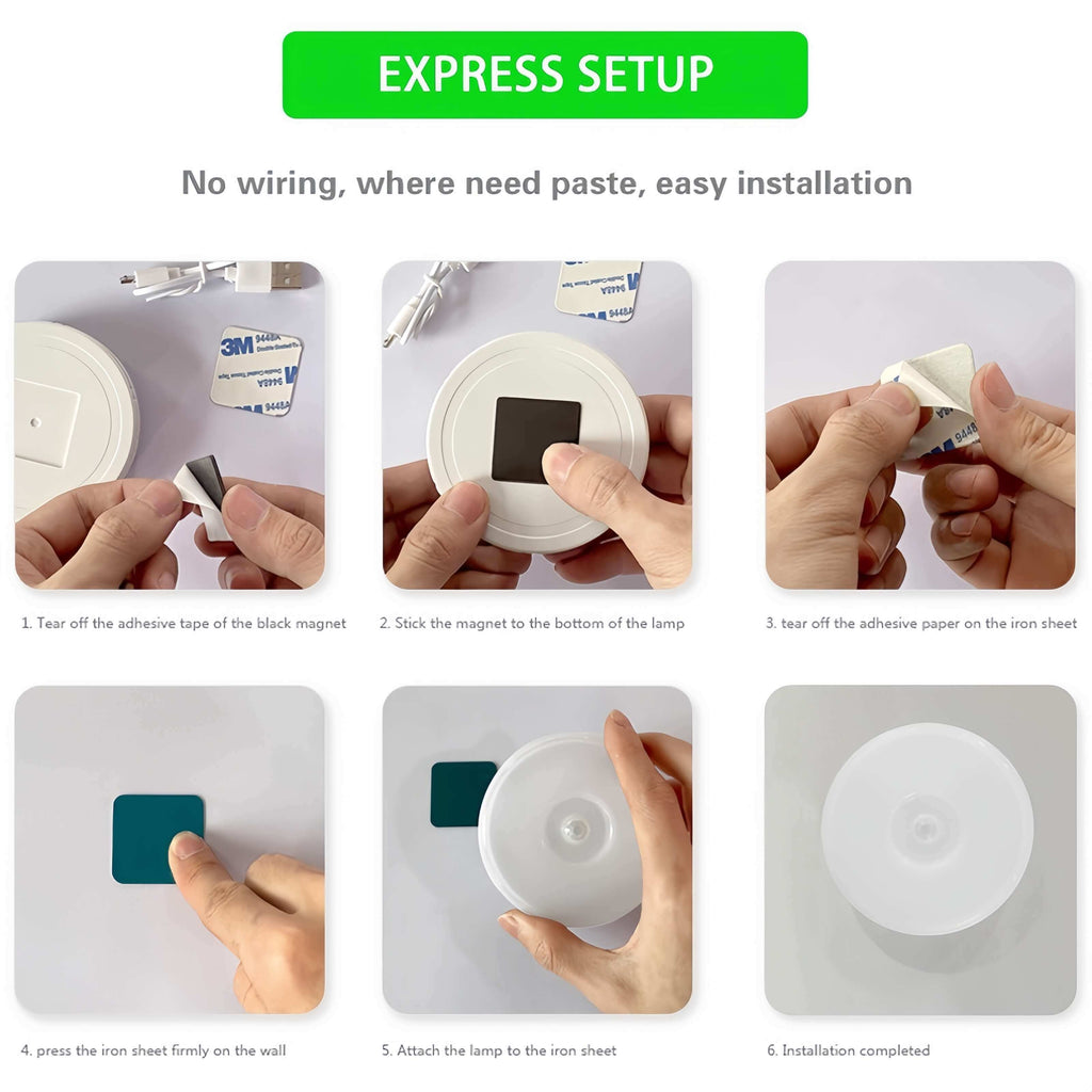 Rechargeable Round Motion Sensor 3 Mode Light – view 14