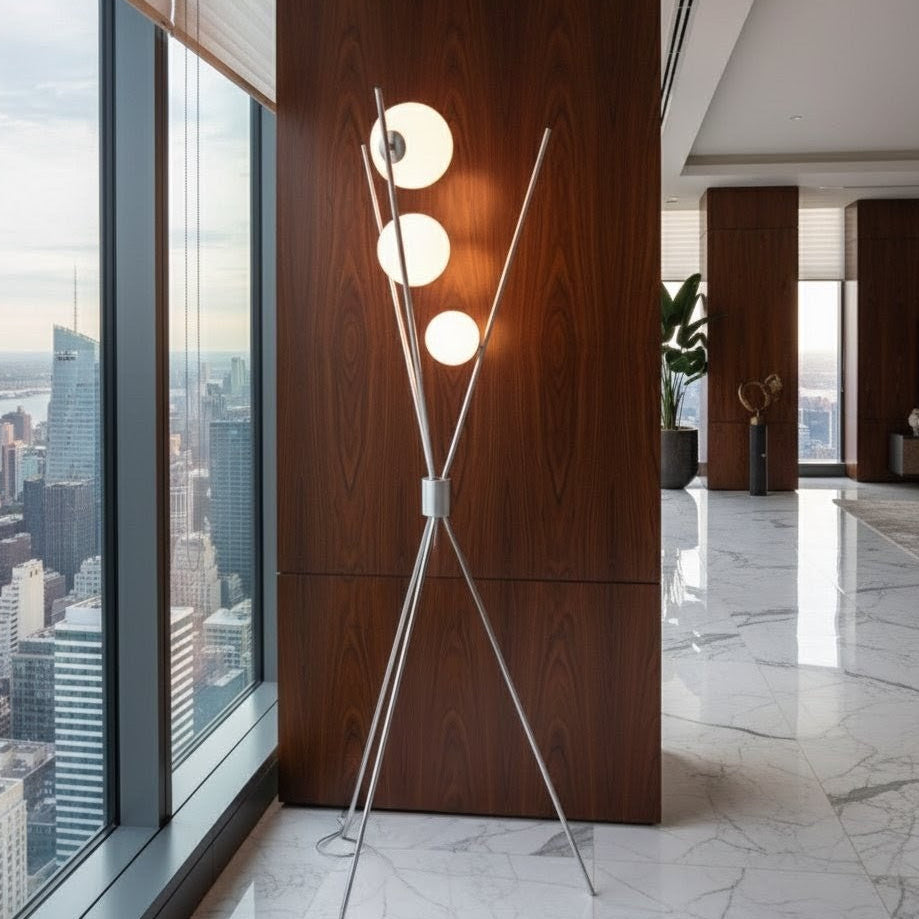 Aisilan Piantana Corolla Floor Lamp #LD017C – in a room
