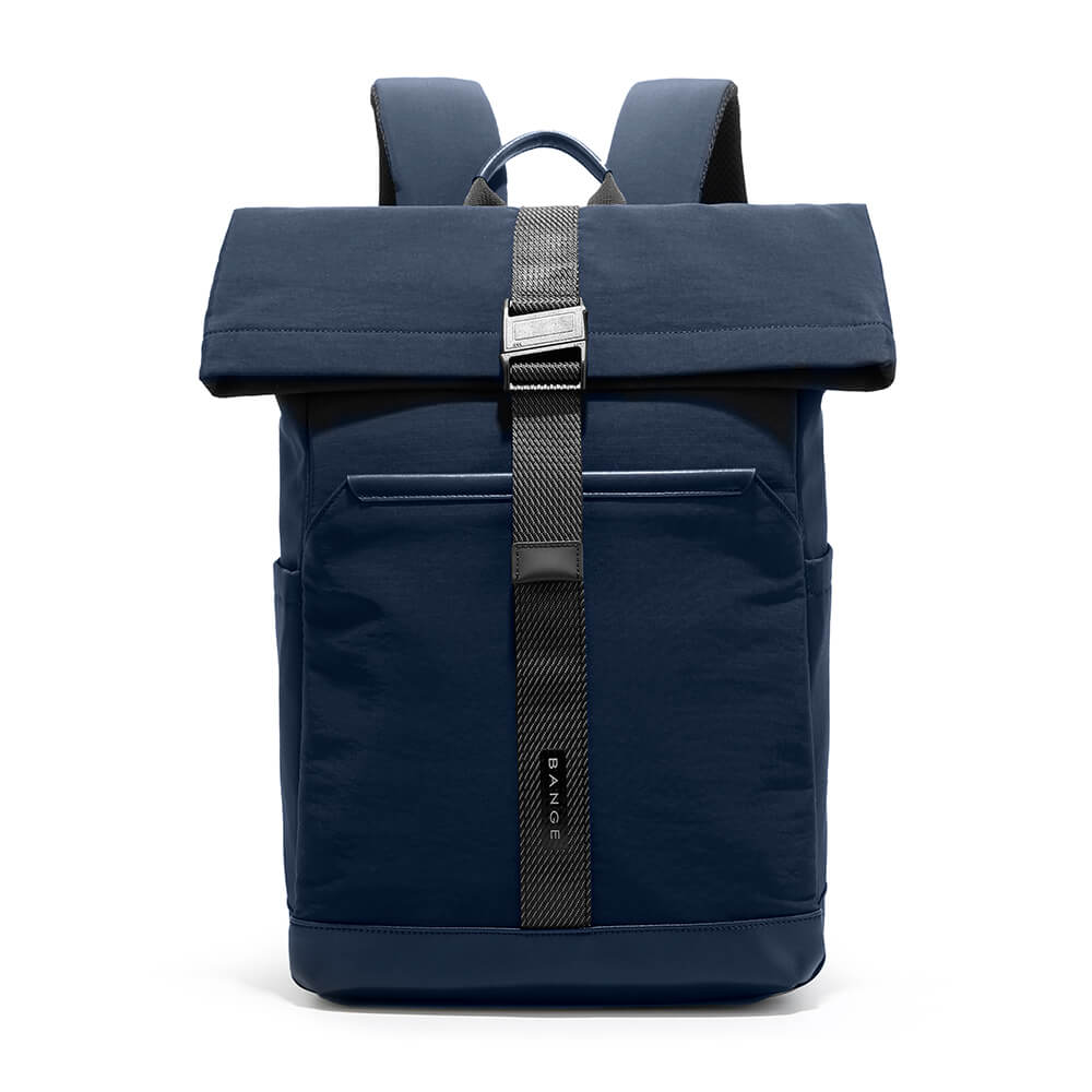 BANGE Water Resistant Roll Top Laptop Backpack #3115 – Blue
