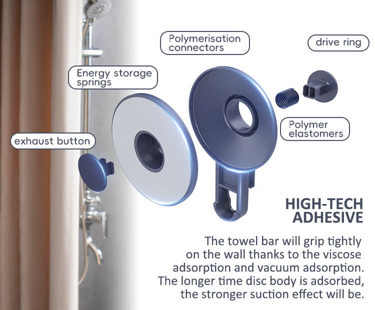 TAILI Space3.0 Double Folding Bath Towel Holder #AW837 – view 12