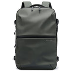 Green backpack with 'Bange' branding on a white background