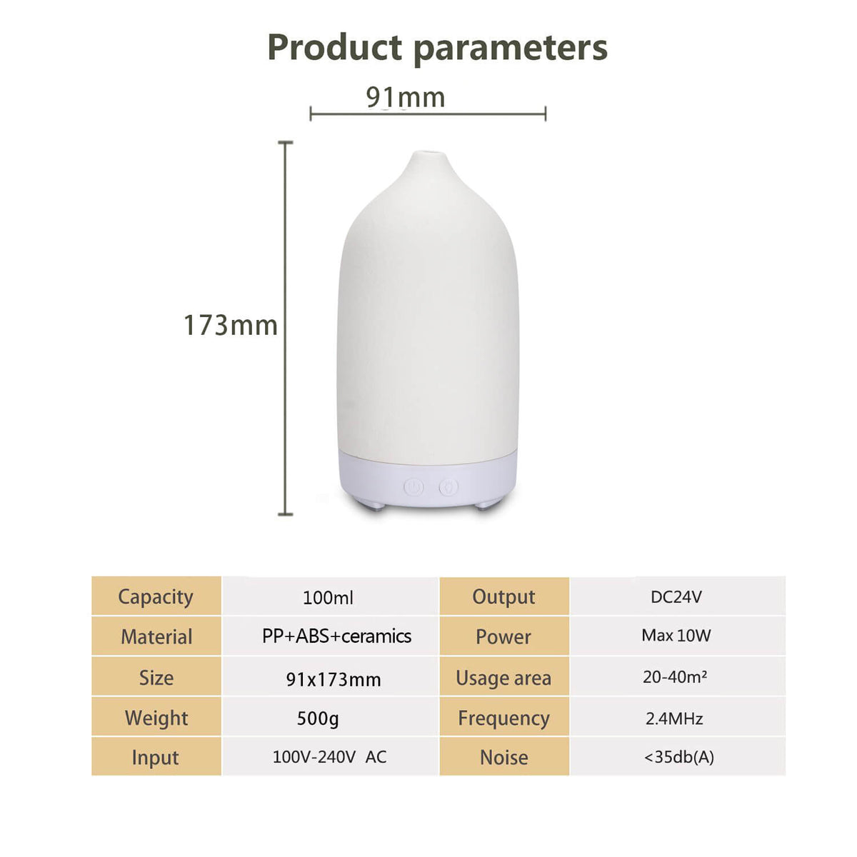 Nordic Ceramic Essential Oil Aroma Diffuser – view 23