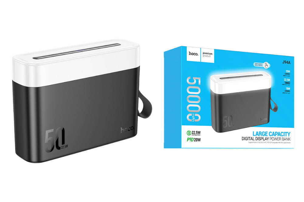 Hoco PD20W Digital Display 50,000mAh Power Bank #J94A – view 6