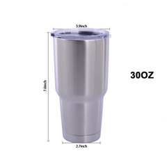 30oz Stainless Steel Vacuum Insulated Coffee Tumbler - Buyrouth