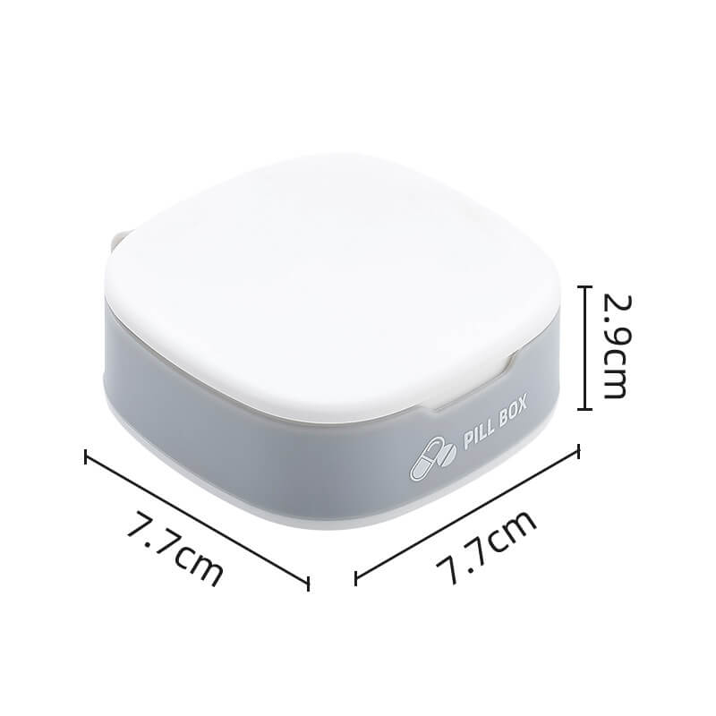 Portable Mini Medicine Box Travel Pill Organizer – White