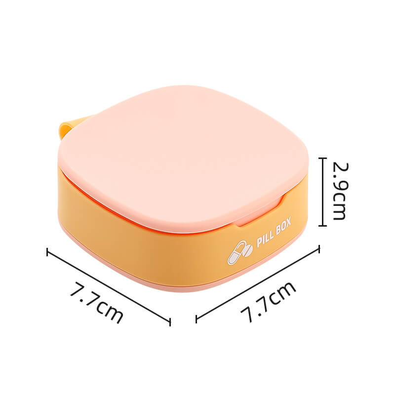 Portable Mini Medicine Box Travel Pill Organizer – Pink