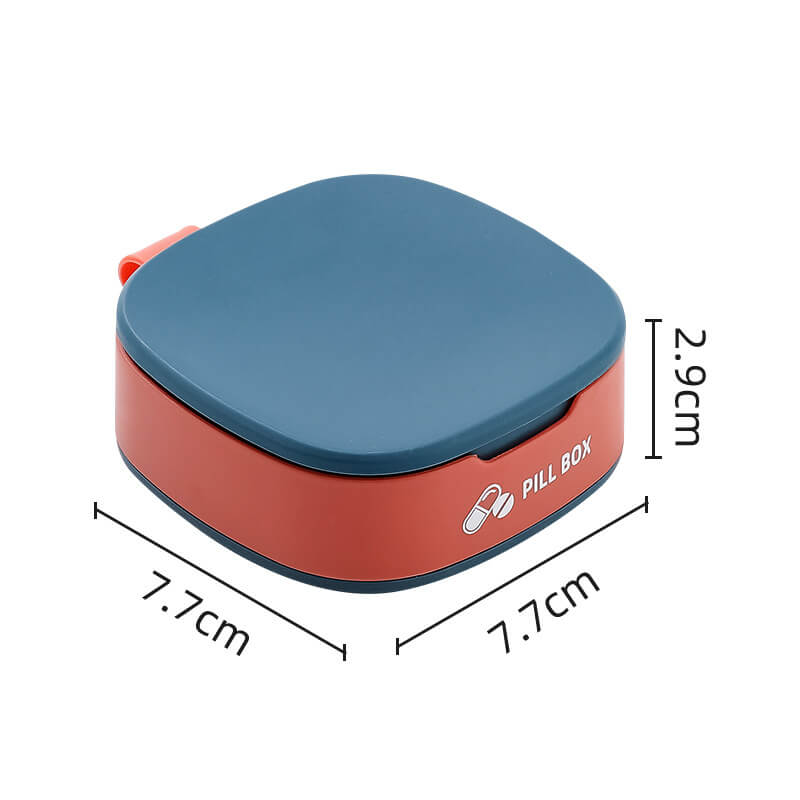 Portable Mini Medicine Box Travel Pill Organizer – Blue