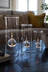 Glass Oil Candle Lamp