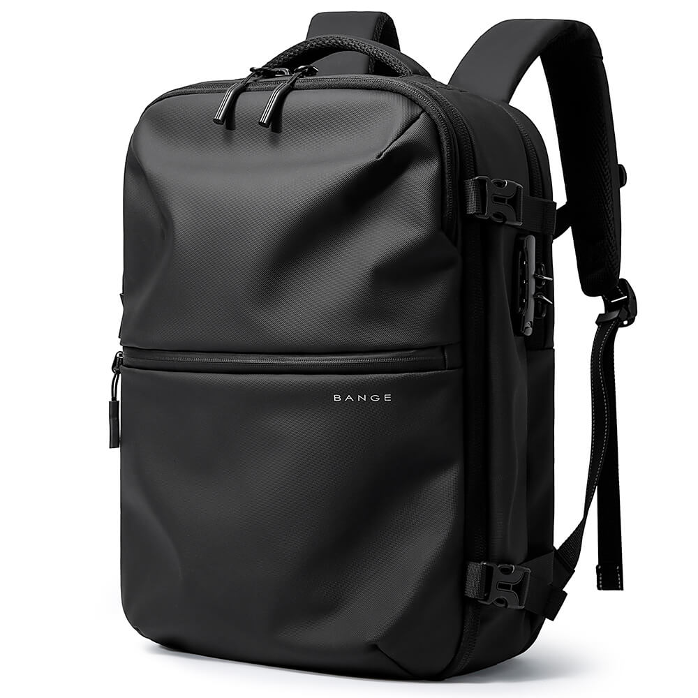 BANGE Anti-Theft Travel Laptop Backpack #7875 – Black