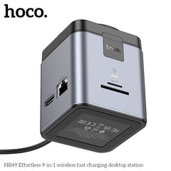 Hoco 9in1 Magnetic Wireless Fast Charging Station #HB49