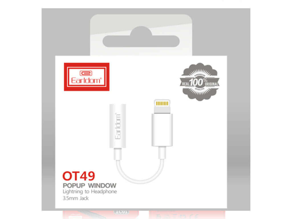 Earldom Lightning to 3.5mm AUX Adapter #OT49 - Buyrouth