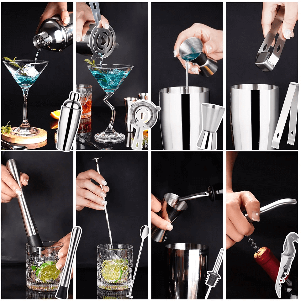 12 Piece Stainless Steel Bar Set Tools – view 4