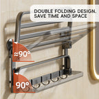 TAILI Space3.0 Double Folding Bath Towel Holder #AW837 – view 5
