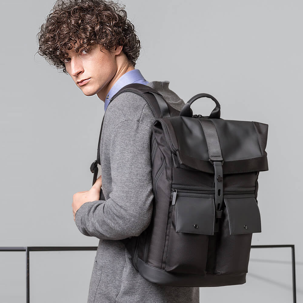 BANGE Multi Compartment Water Resistant Business Backpack #G65 – view 5