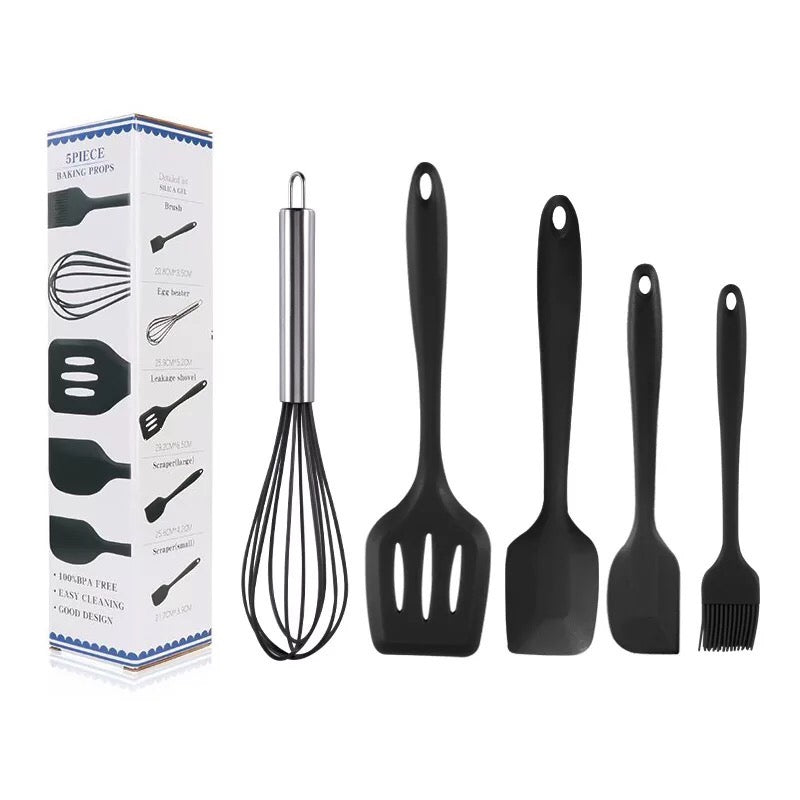 5 Piece Silicone Utensil Set - Buyrouth