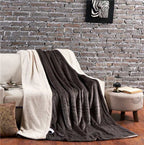 Sherpa Fleece Blanket – Grey