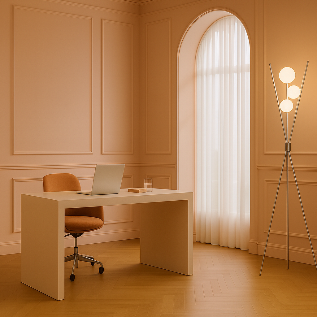 Aisilan Piantana Corolla Floor Lamp #LD017C – in a room