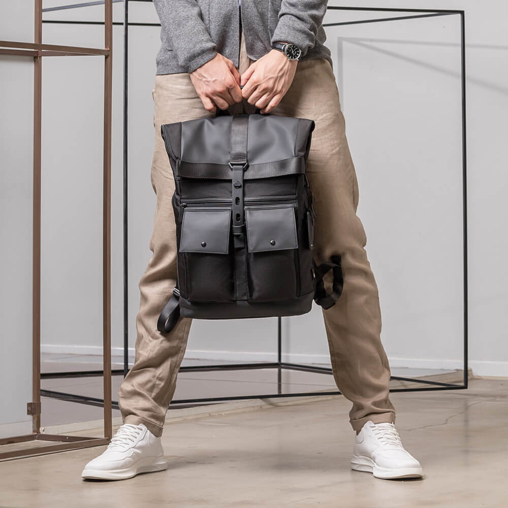 BANGE Multi Compartment Water Resistant Business Backpack #G65 – view 6