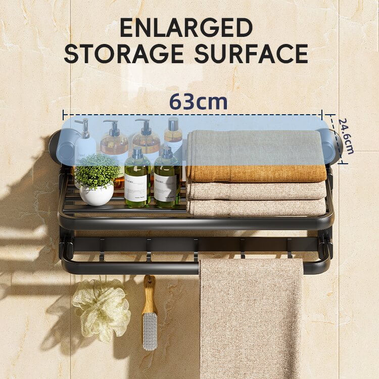 TAILI Space3.0 Double Folding Bath Towel Holder #AW837 – view 6