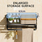 TAILI Space3.0 Double Folding Bath Towel Holder #AW837 – view 6